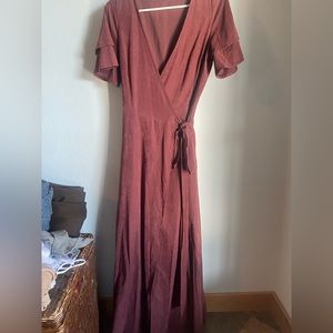Listicle Wrap Dress